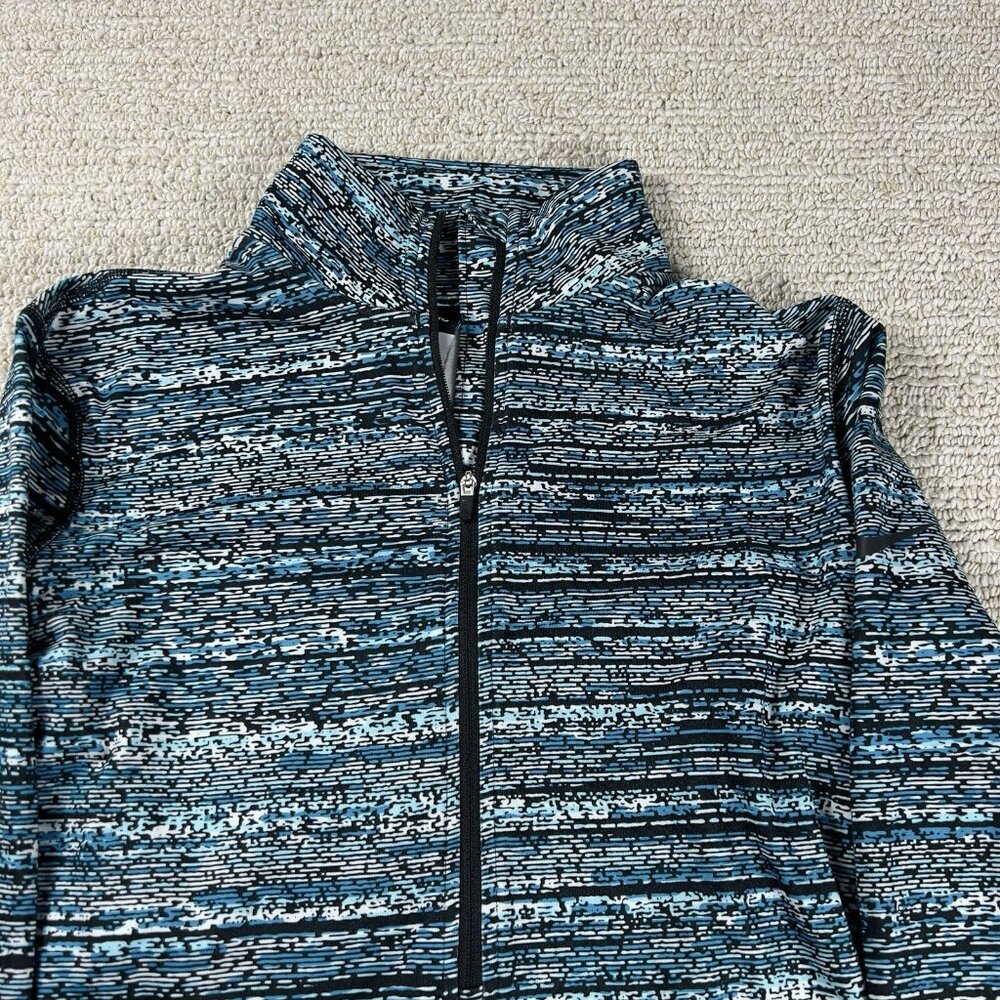 Nike Pro Dri-Fit 1/4 Zip Shirt Blue Black Women’s Size Small - Picture 2 of 9